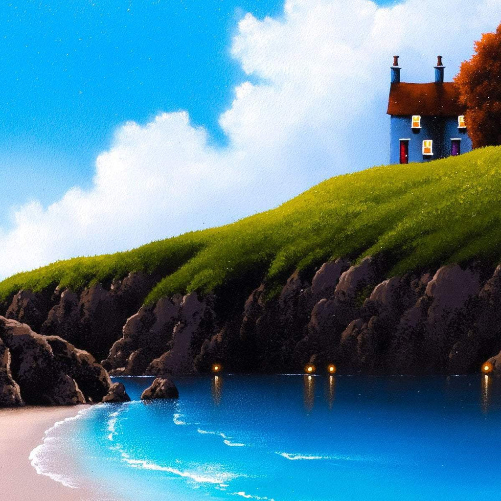 Summer Strolls Along the Coast - Original - SOLD by artist David Renshaw - Wyecliffe Galleries