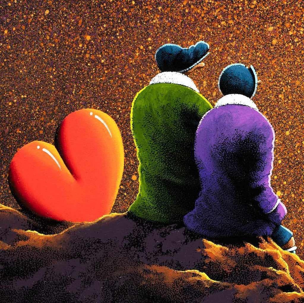 Sunset Beach - Original - SOLD by artist David Renshaw - Wyecliffe Galleries