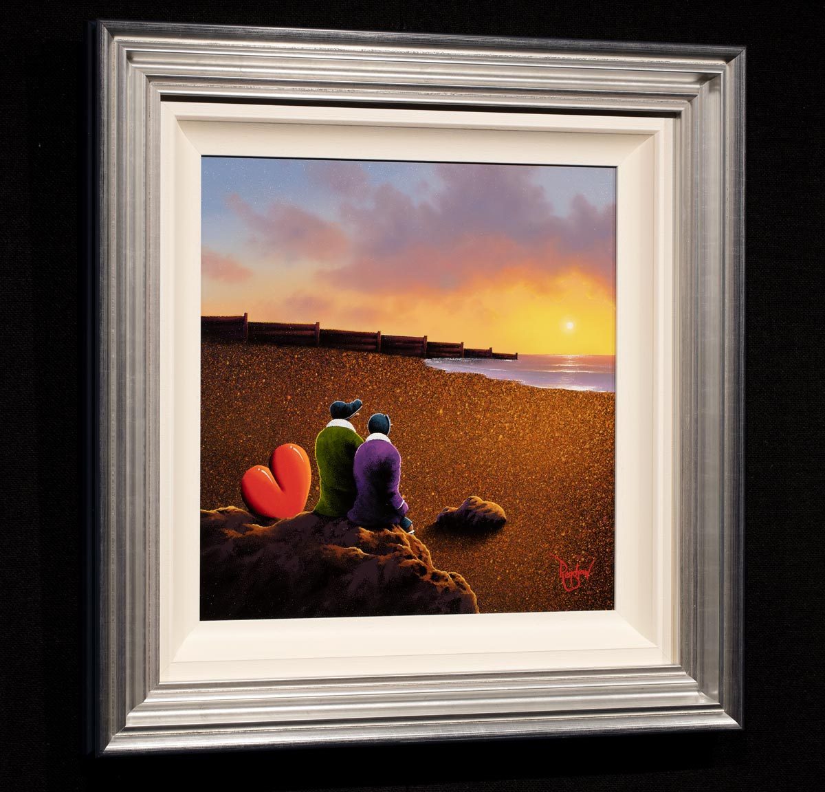 Sunset Beach David Renshaw Framed