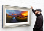 Sunset Drive - Original - SOLD by artist David Renshaw - Wyecliffe Galleries