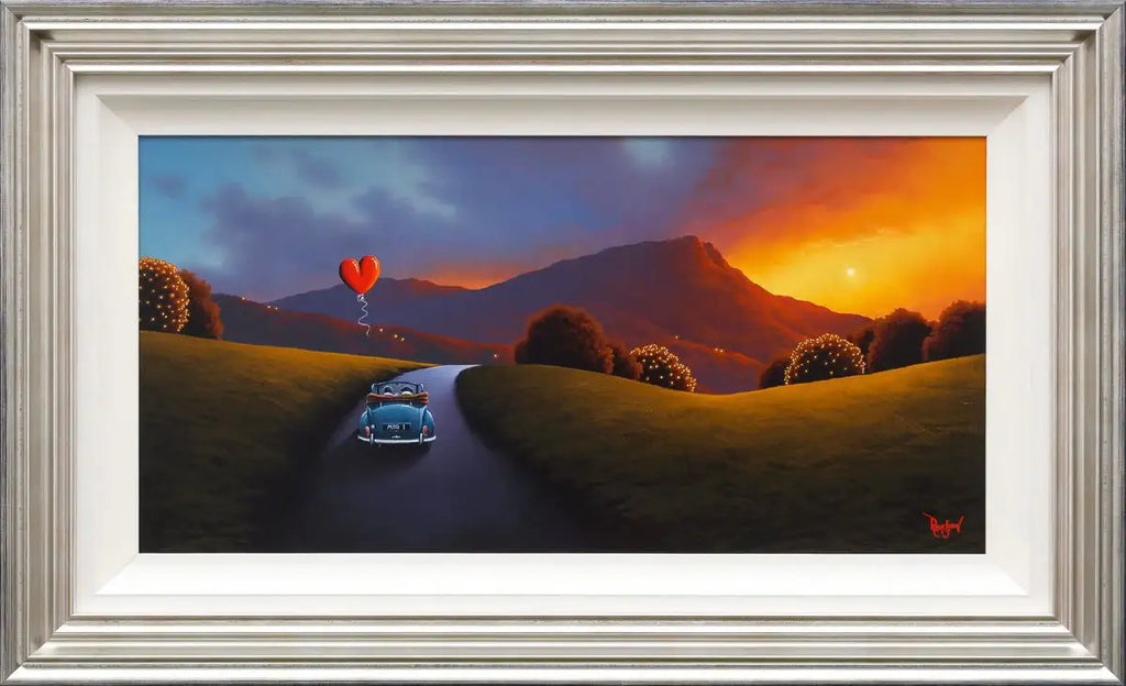 Sunset Drive - Original - SOLD by artist David Renshaw - Wyecliffe Galleries