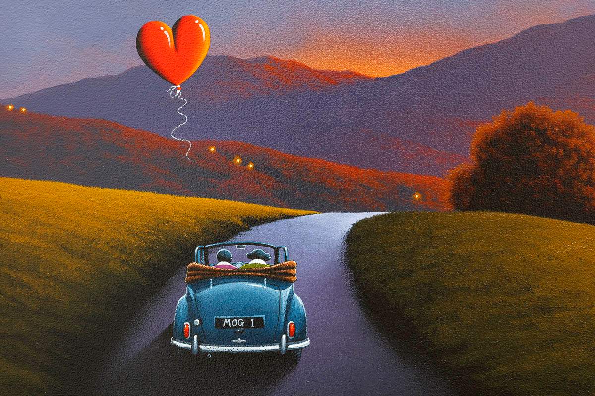 Sunset Drive - Original - SOLD by artist David Renshaw - Wyecliffe Galleries
