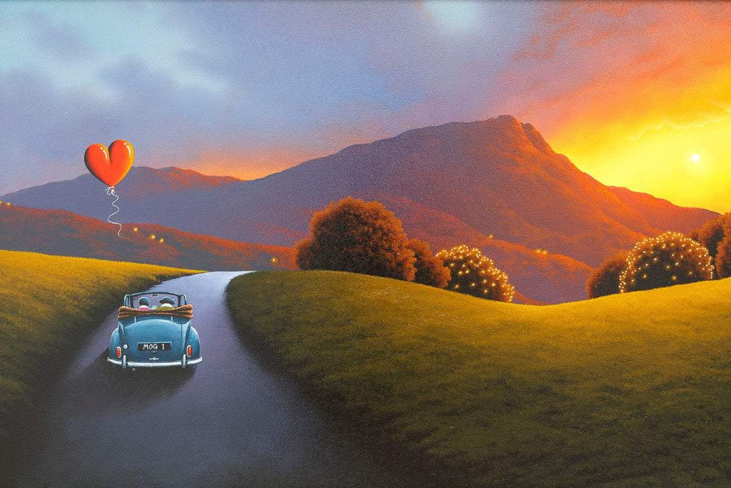 Sunset Drive - Original - SOLD by artist David Renshaw - Wyecliffe Galleries