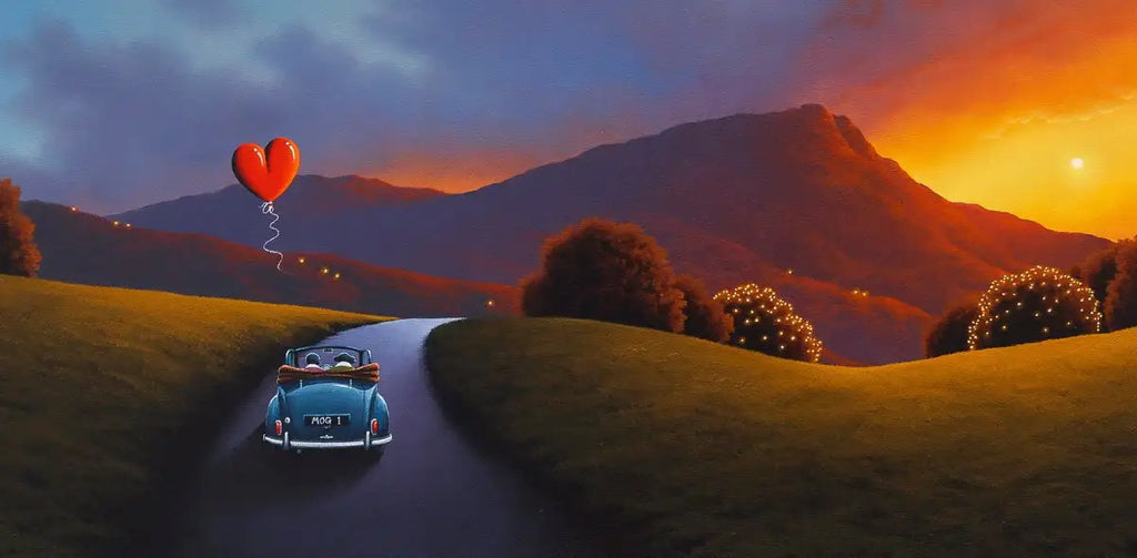 Sunset Drive - Original - SOLD by artist David Renshaw - Wyecliffe Galleries
