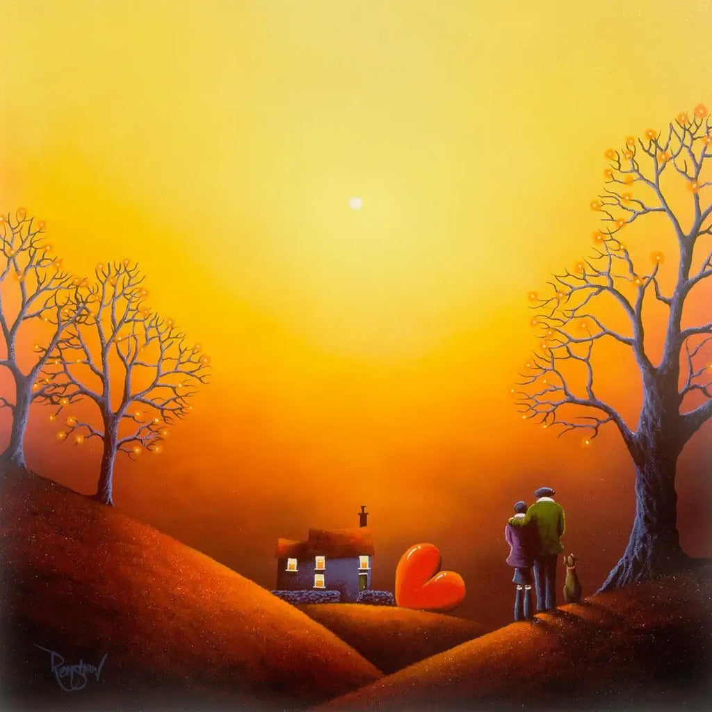 Sunset Embers - Original - SOLD by artist David Renshaw - Wyecliffe Galleries