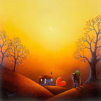Sunset Embers - Original - SOLD by artist David Renshaw - Wyecliffe Galleries
