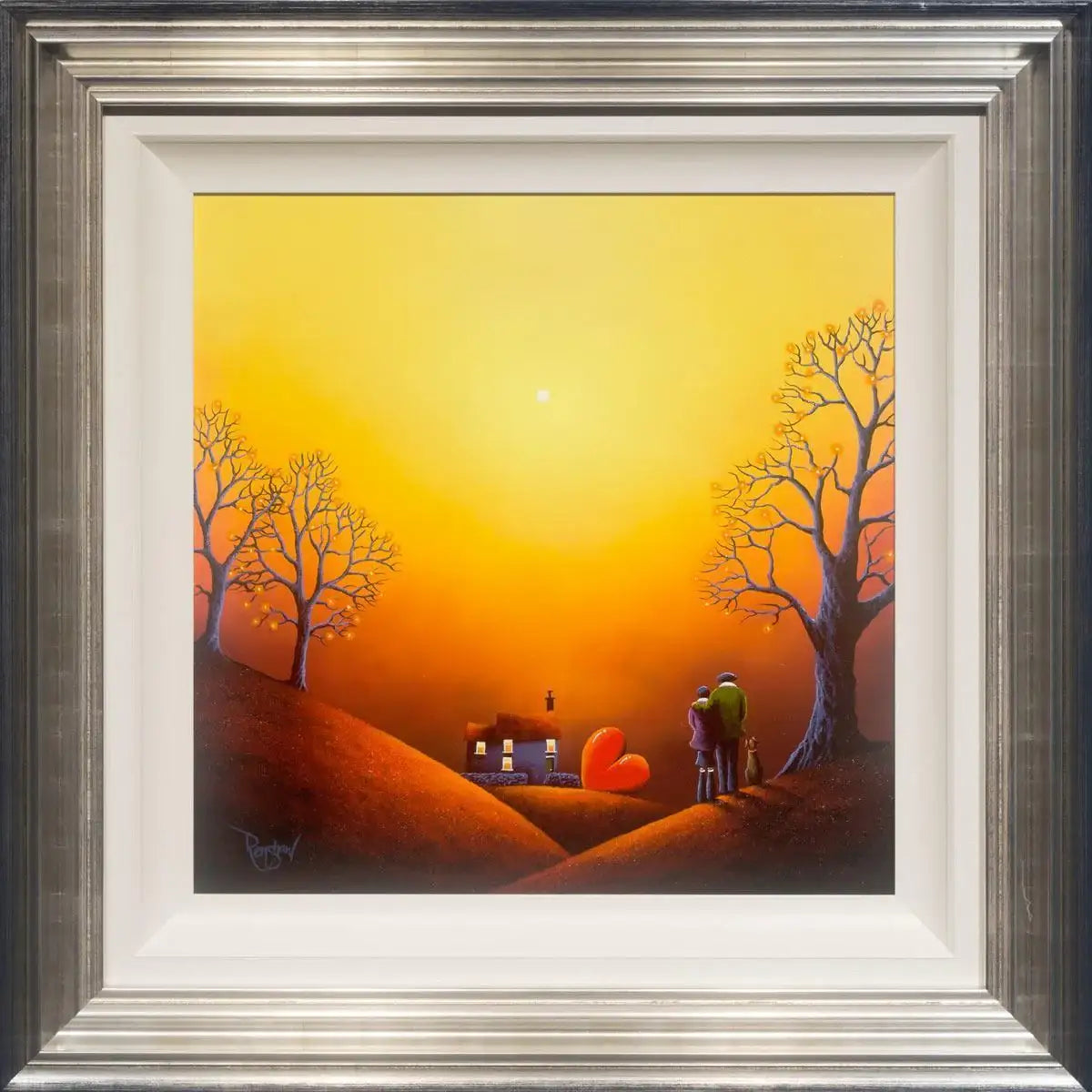 Sunset Embers - Original - SOLD by artist David Renshaw - Wyecliffe Galleries