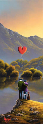 Sunset Love - Original - SOLD by artist David Renshaw - Wyecliffe Galleries