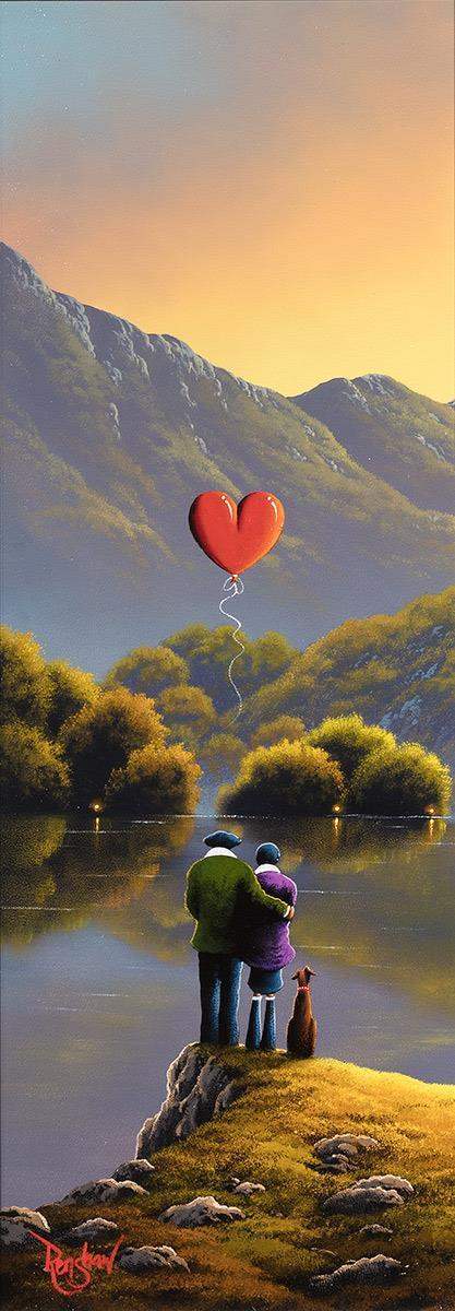 Sunset Love - Original - SOLD by artist David Renshaw - Wyecliffe Galleries