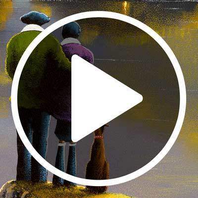 Sunset Love - Original - SOLD by artist David Renshaw - Wyecliffe Galleries