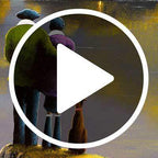 Sunset Love - Original - SOLD by artist David Renshaw - Wyecliffe Galleries