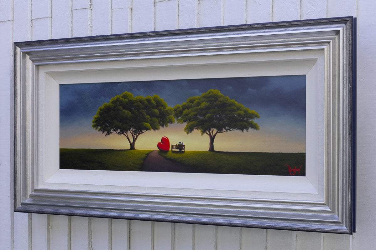 Sunset Lovers - Original - SOLD by artist David Renshaw - Wyecliffe Galleries