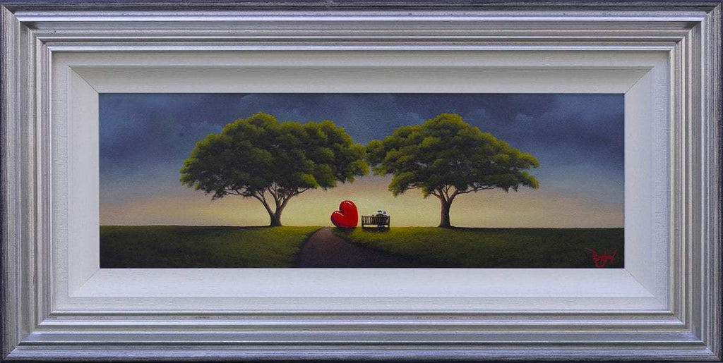 Sunset Lovers - Original - SOLD by artist David Renshaw - Wyecliffe Galleries