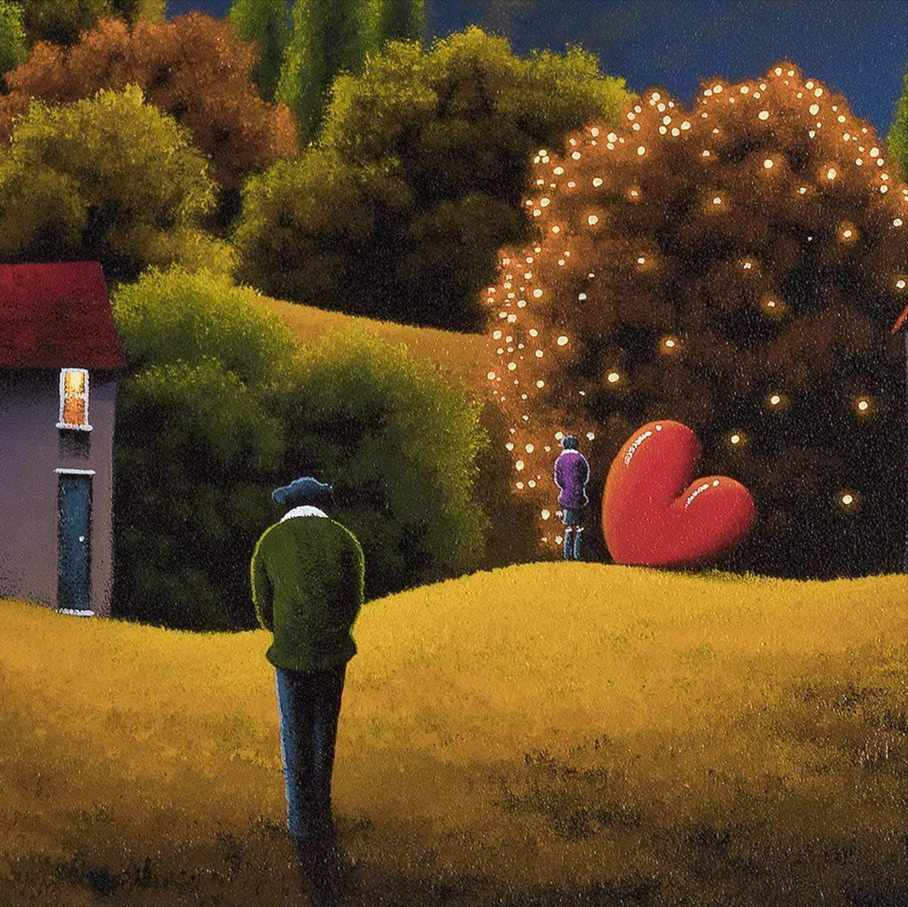 Sunset Stroll - Original - SOLD by artist David Renshaw - Wyecliffe Galleries
