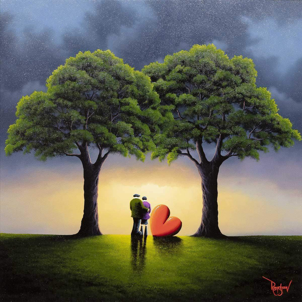 Sunset Together - Original - SOLD by artist David Renshaw - Wyecliffe Galleries