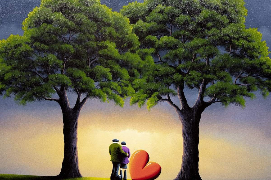 Sunset Together - Original - SOLD by artist David Renshaw - Wyecliffe Galleries