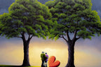 Sunset Together - Original - SOLD by artist David Renshaw - Wyecliffe Galleries