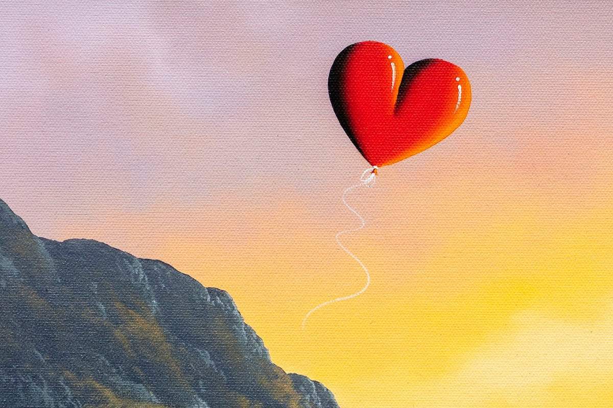 Sunset Valley - Boutique Edition by artist David Renshaw - Wyecliffe Galleries