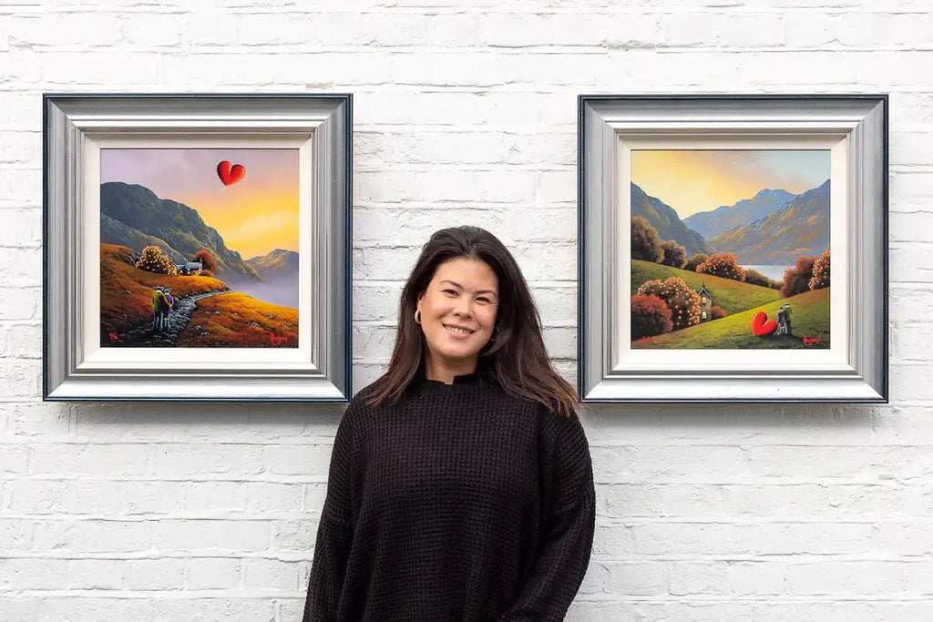 Sunset Valley & Lakeside Dreaming - Boutique Edition SET by artist David Renshaw - Wyecliffe Galleries