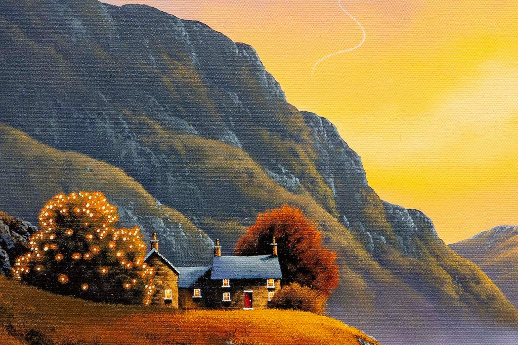 Sunset Valley & Lakeside Dreaming - Boutique Edition SET by artist David Renshaw - Wyecliffe Galleries