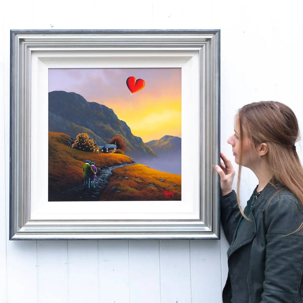 Sunset Valley - Original - SOLD by artist David Renshaw - Wyecliffe Galleries