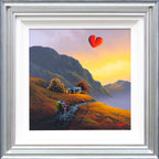 Sunset Valley - Original - SOLD by artist David Renshaw - Wyecliffe Galleries