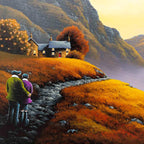 Sunset Valley - Original - SOLD by artist David Renshaw - Wyecliffe Galleries