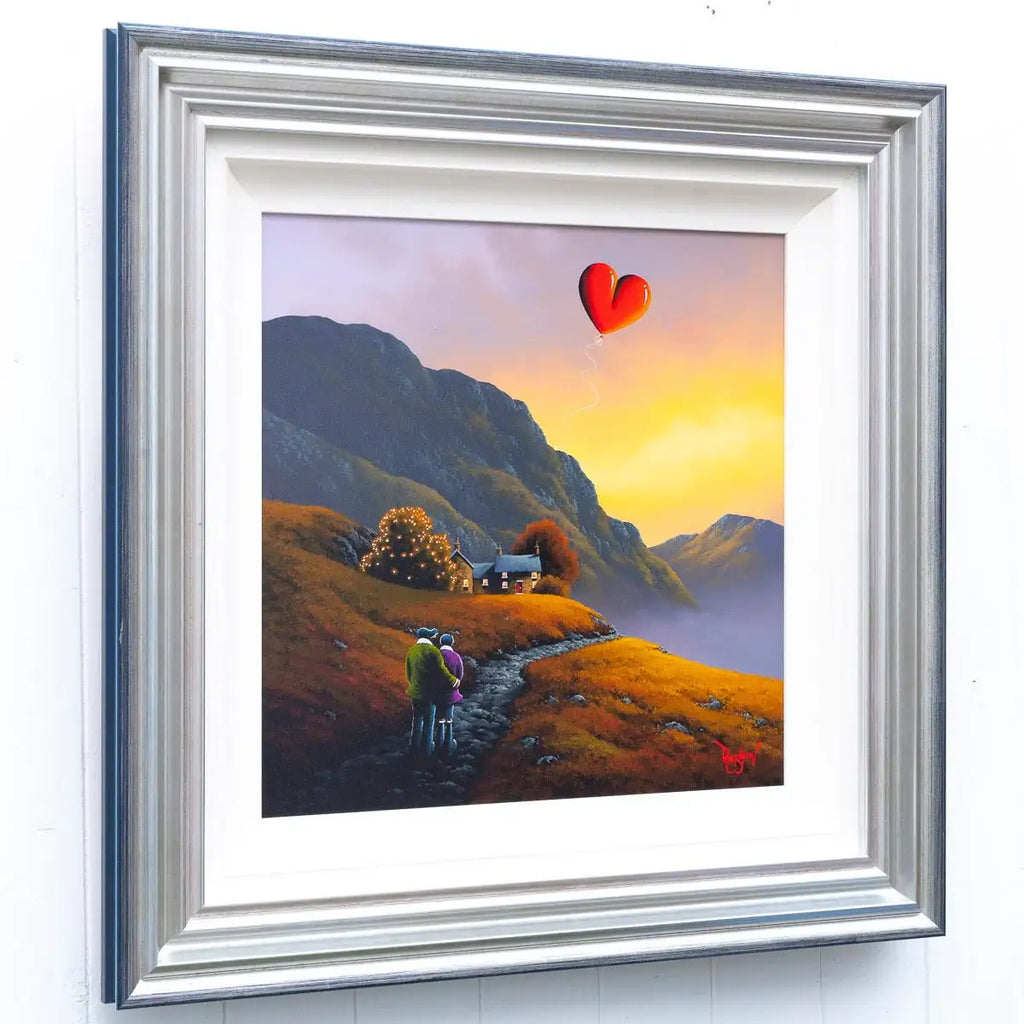 Sunset Valley - Original - SOLD by artist David Renshaw - Wyecliffe Galleries