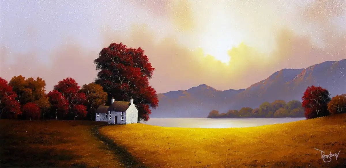 Sunset View - Original - SOLD by artist David Renshaw - Wyecliffe Galleries