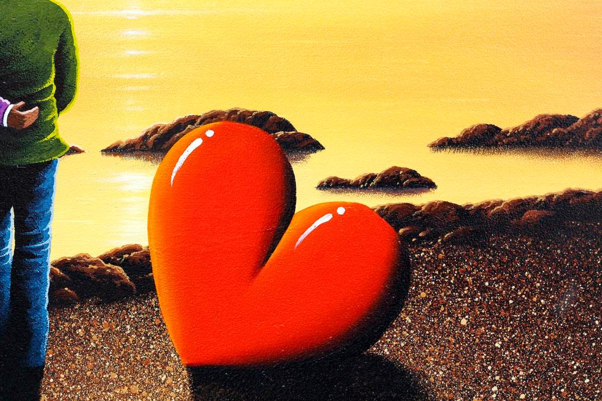 Sunset With My Love - Original - SOLD by artist David Renshaw - Wyecliffe Galleries