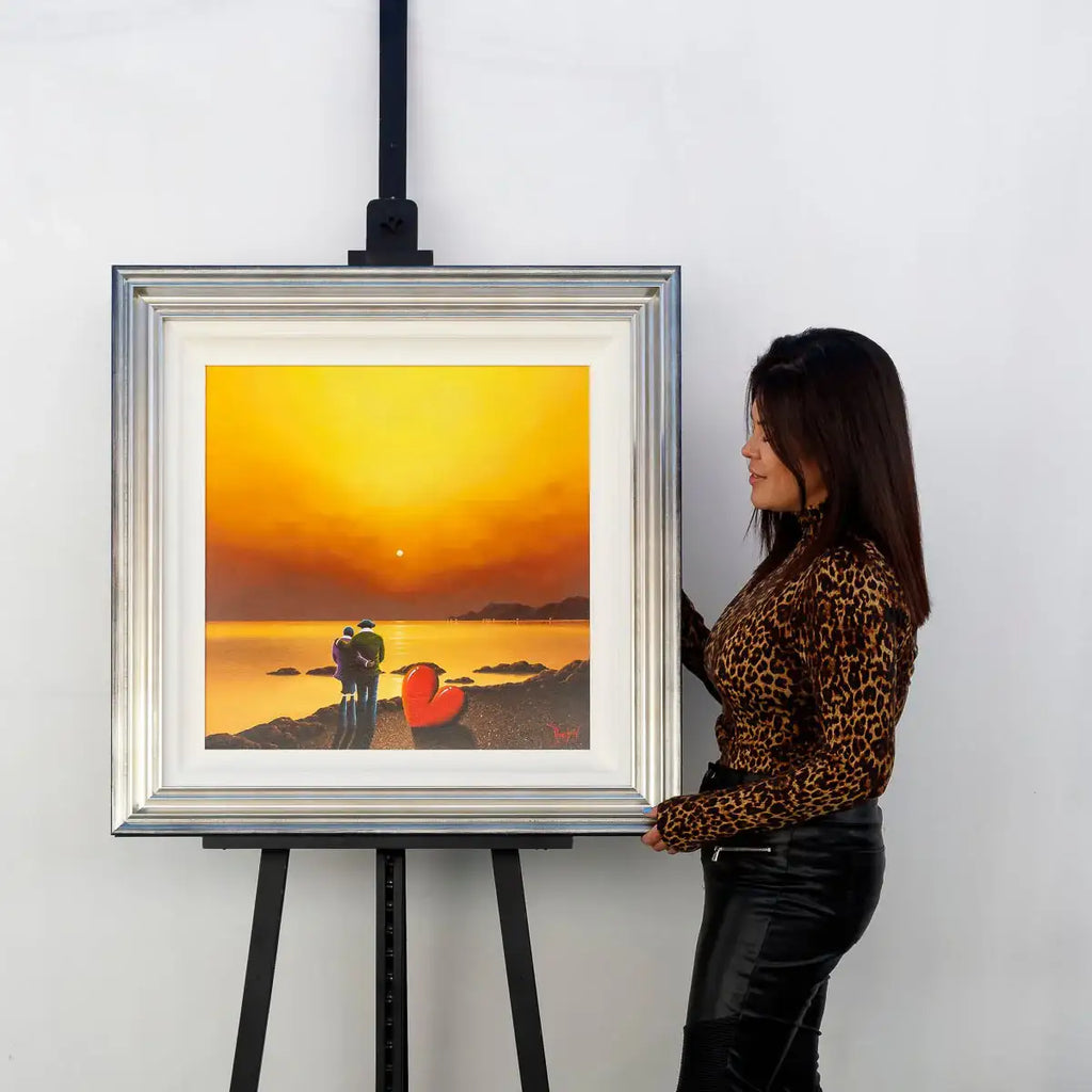 Sunset With My Love - Original - SOLD by artist David Renshaw - Wyecliffe Galleries