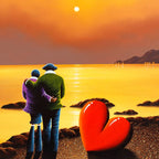 Sunset With My Love - Original - SOLD by artist David Renshaw - Wyecliffe Galleries