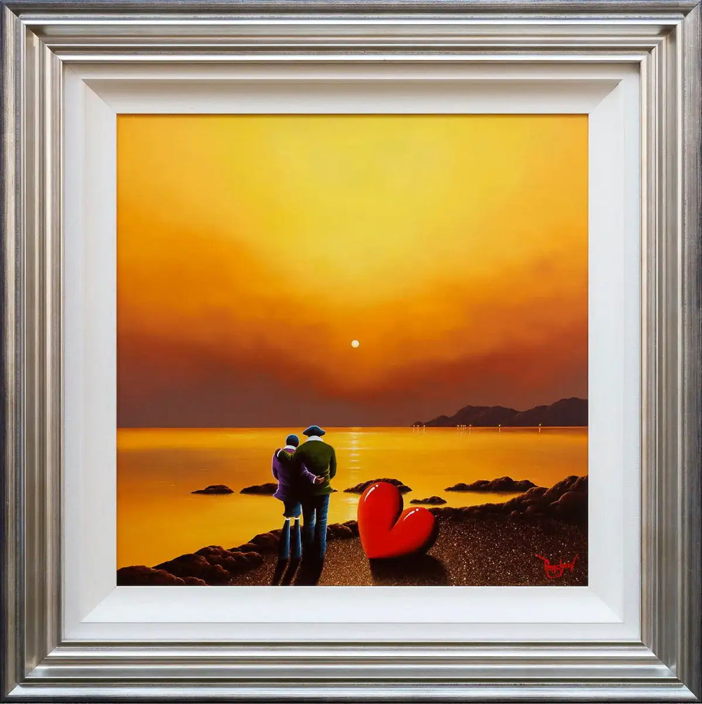 Sunset With My Love - Original - SOLD by artist David Renshaw - Wyecliffe Galleries