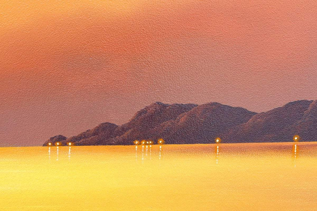 Sunset With My Love - Original - SOLD by artist David Renshaw - Wyecliffe Galleries