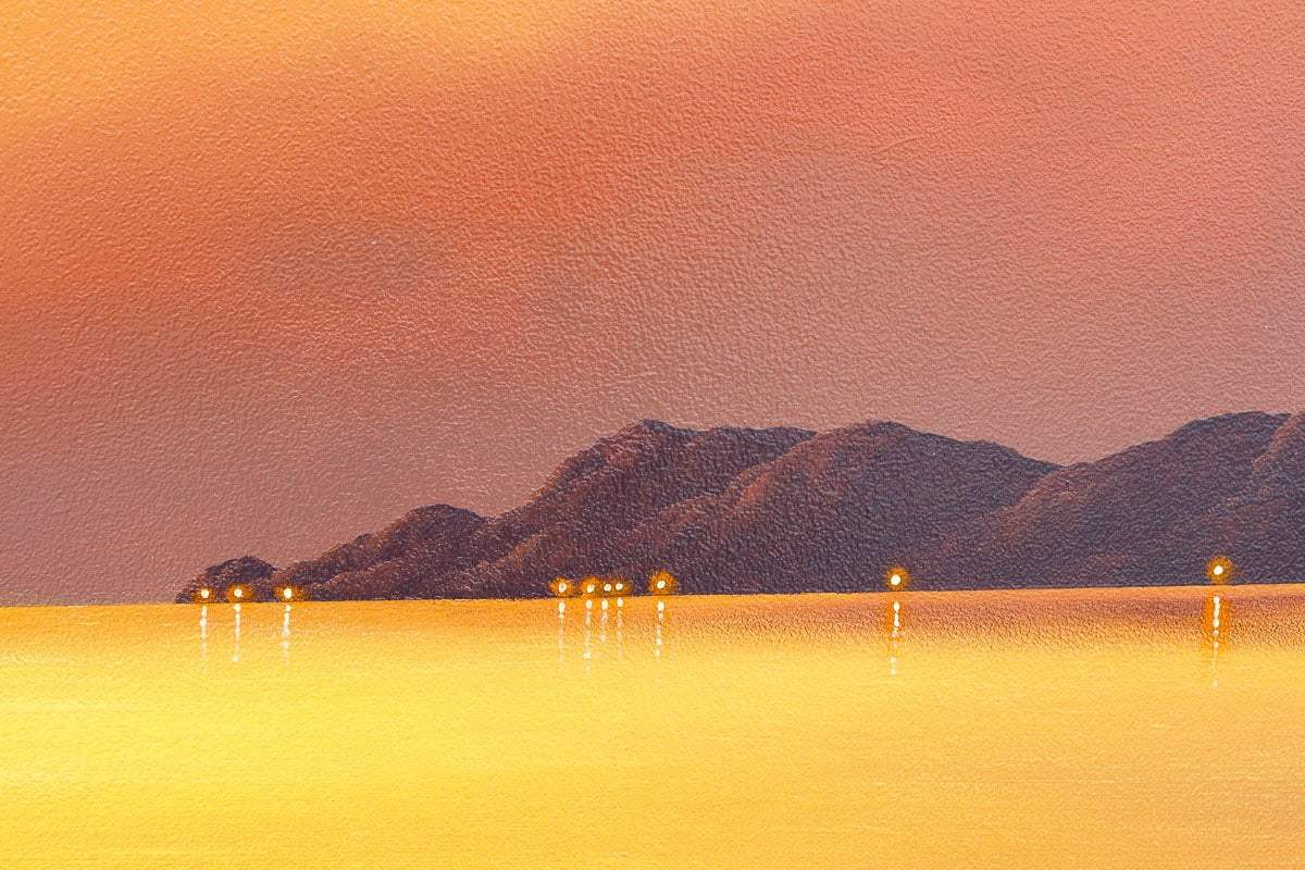 Sunset With My Love - Original - SOLD by artist David Renshaw - Wyecliffe Galleries