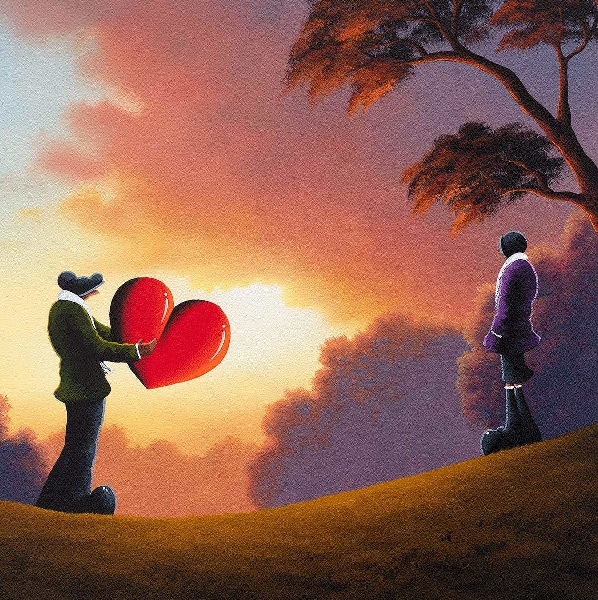 Take My Love - Original - SOLD by artist David Renshaw - Wyecliffe Galleries