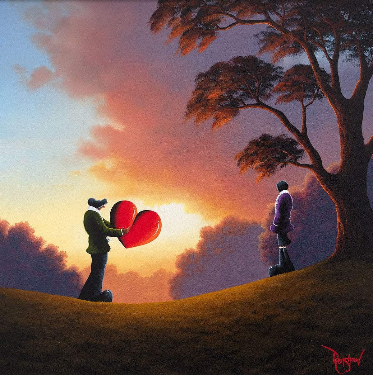 Take My Love - Original - SOLD by artist David Renshaw - Wyecliffe Galleries
