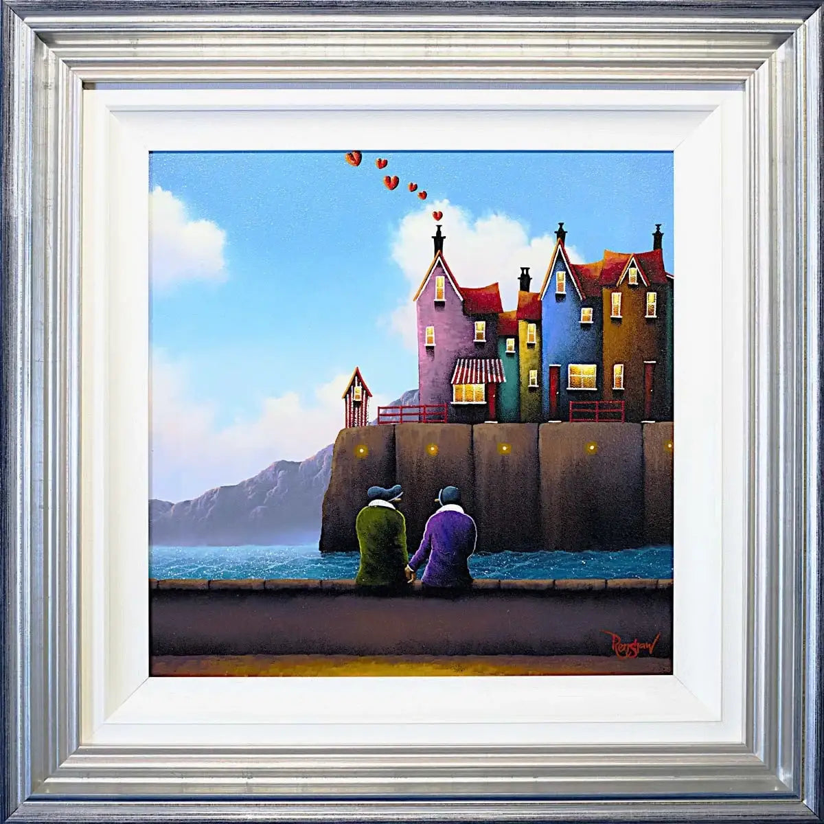 The Harbour - SOLD by artist David Renshaw - Wyecliffe Galleries