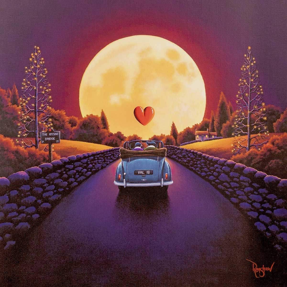 The Kissing Bridge - SOLD by artist David Renshaw - Wyecliffe Galleries