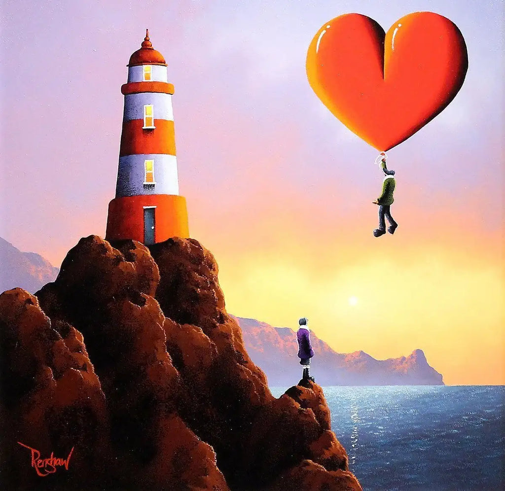 The Lighthouse - SOLD by artist David Renshaw - Wyecliffe Galleries