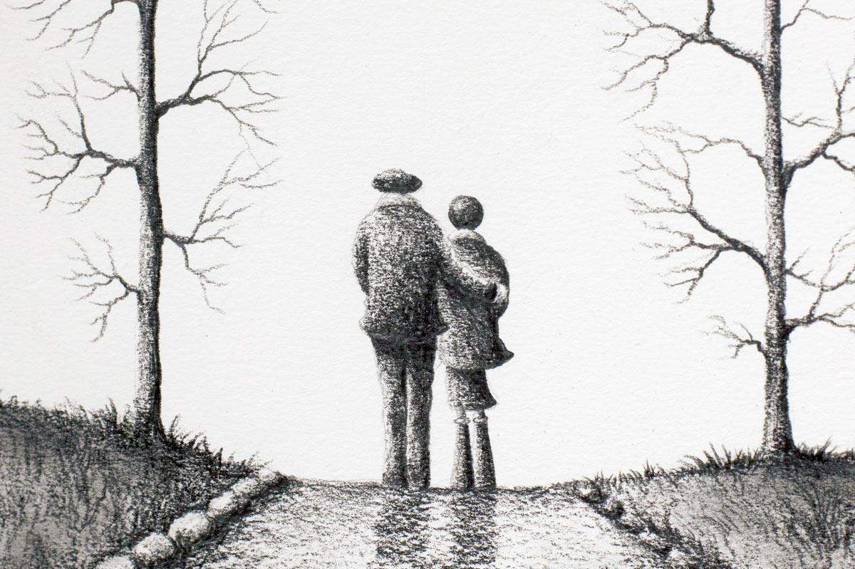 The Long Winding Road - SOLD by artist David Renshaw - Wyecliffe Galleries