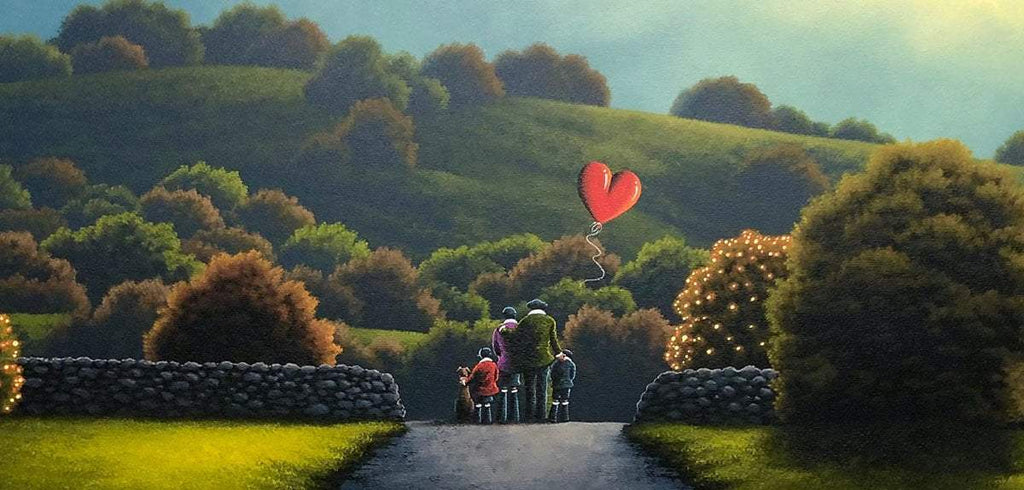 The Love of a Family - Original - SOLD by artist David Renshaw - Wyecliffe Galleries