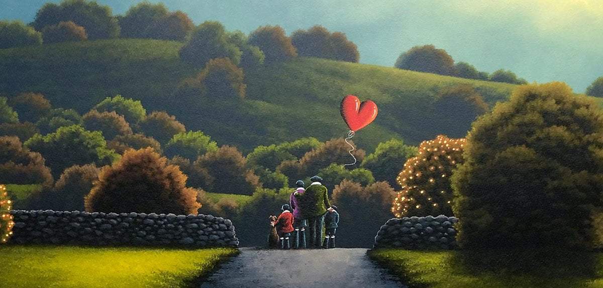 The Love of a Family - Original - SOLD by artist David Renshaw - Wyecliffe Galleries