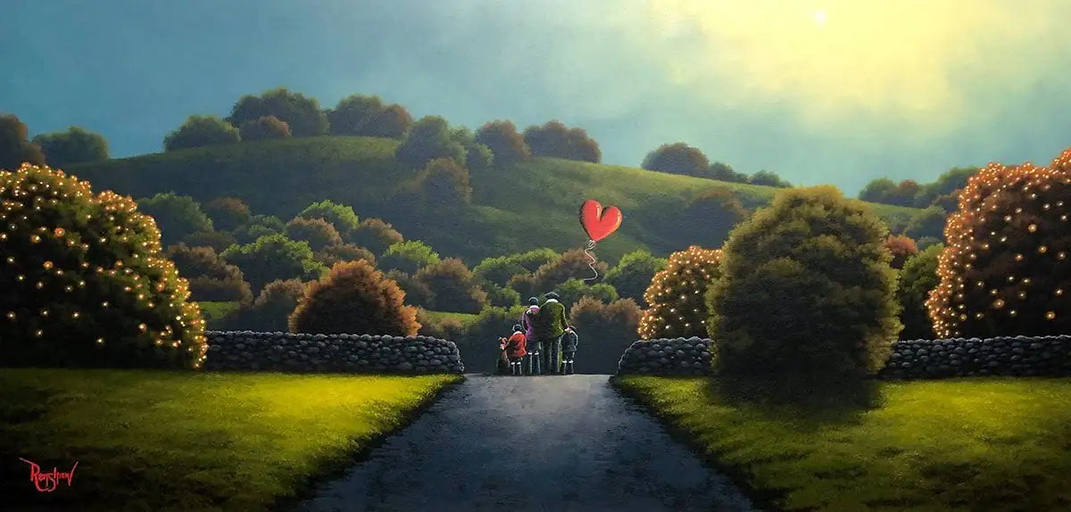 The Love of a Family - Original - SOLD by artist David Renshaw - Wyecliffe Galleries