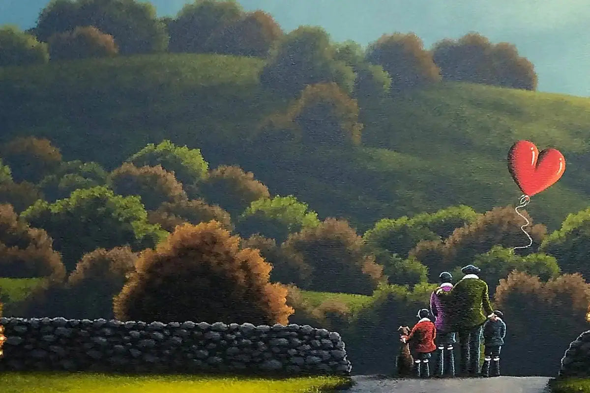 The Love of a Family - Original - SOLD by artist David Renshaw - Wyecliffe Galleries