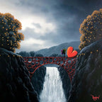 The Love That Can Build A Bridge - Original SOLD by artist David Renshaw - Wyecliffe Galleries