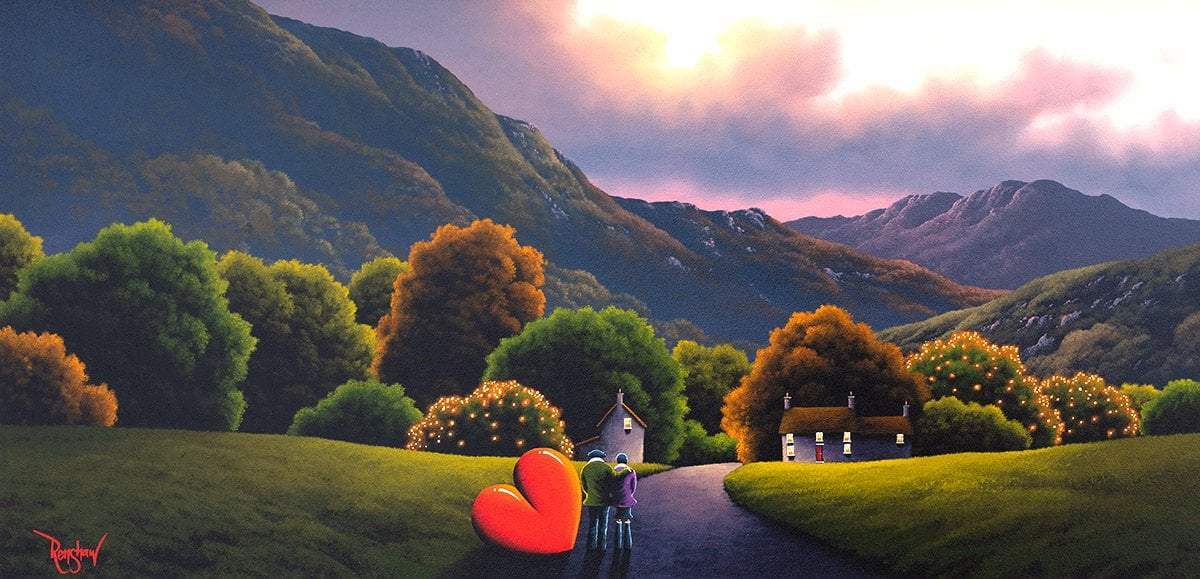 The Middle of Nowhere - Original - SOLD by artist David Renshaw - Wyecliffe Galleries