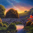 The Road Trip of a Lifetime - Original - SOLD by artist David Renshaw - Wyecliffe Galleries