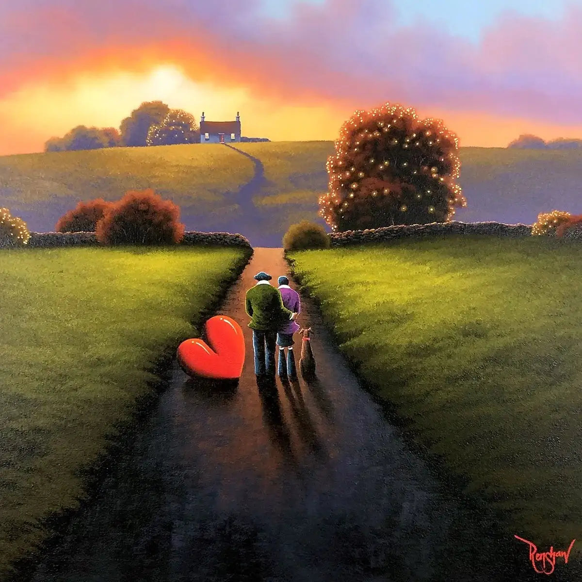 The Valley to Love - SOLD by artist David Renshaw - Wyecliffe Galleries