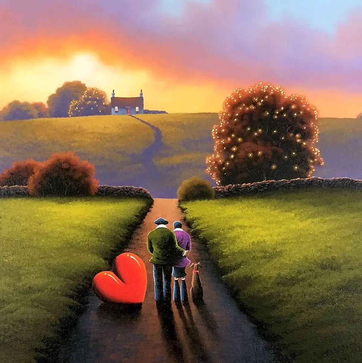 The Valley to Love - SOLD by artist David Renshaw - Wyecliffe Galleries